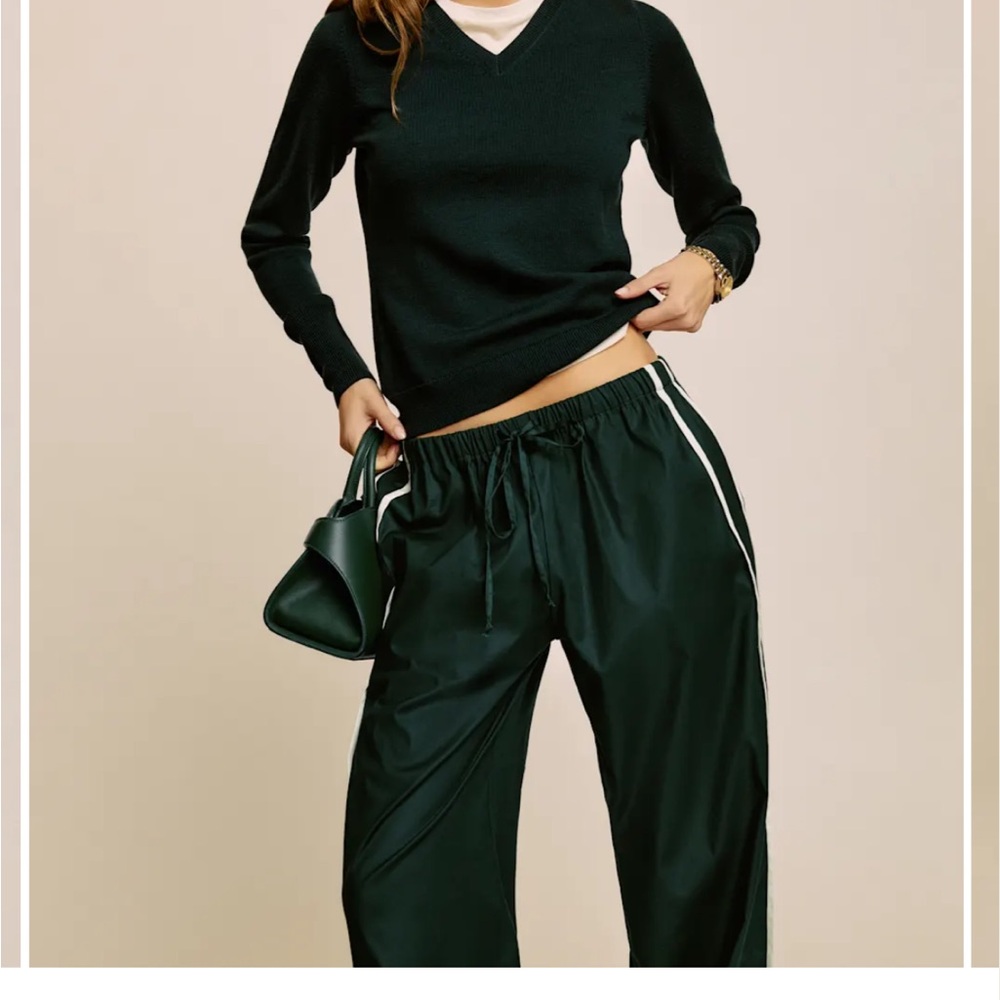 Reformation Tawny Regenerative Merino V-neck Sweater